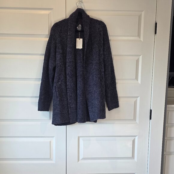 NWT: Barefoot Dreams Cozychic Cabin Cable Cardigan - Picture 3 of 6